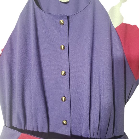 Vintage 80's style jumpsuit, colorful - Picture 5 of 14